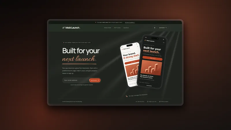 Mobi Launch - Premium Astro App Launch Template - Image 1