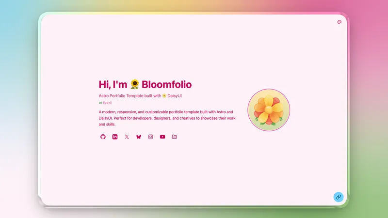 Bloomfolio - Astro Portfolio Template - Image 2