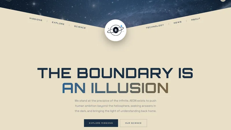 AEON / SPACE - Cinematic Space Agency Template - Image 2
